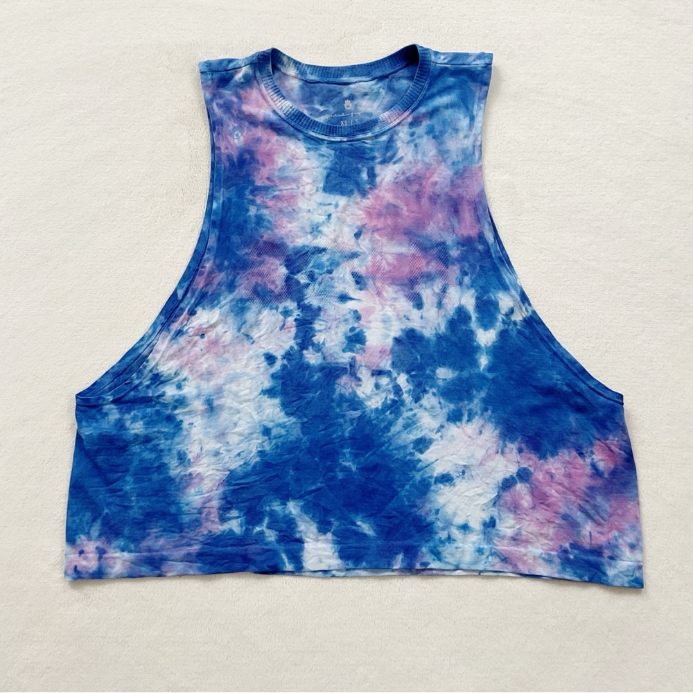 Spiritual Gangster x SoulCycle Tie Dye Crop Muscle Tank XS/S